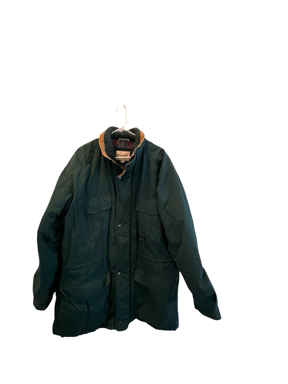 Vintage St. John’s Bay Quilted Lined Utility Barn Coat Jacket Green 1XLT - Picture 2 of 4